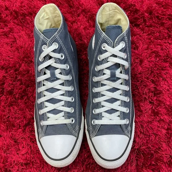 Converse Chuck Taylor All Stars Navy Blue Men’s 10 High Top Denim - Picture 3 of 5
